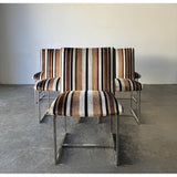 Vintage Milo Baughman Style Dining Chairs