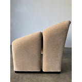 A Pair of 1st Edition Pierre Paulin F580 Groovy Armchairs in Knoll Mohair