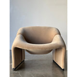 A Pair of 1st Edition Pierre Paulin F580 Groovy Armchairs in Knoll Mohair