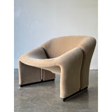 A Pair of 1st Edition Pierre Paulin F580 Groovy Armchairs in Knoll Mohair