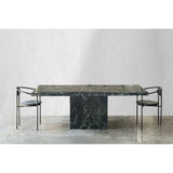 Vintage Green Serpentine Marble Dining Table