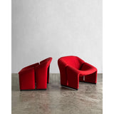 A Pair of 1st Edition Pierre Paulin F580 Groovy Armchairs by Pierre Paulin, Artifort, 1966